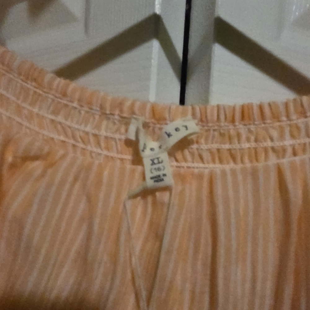 NWT- Copper Key Peach Puff Sleeve Dress Size GIRL XL -16 - Picture 5 of 8
